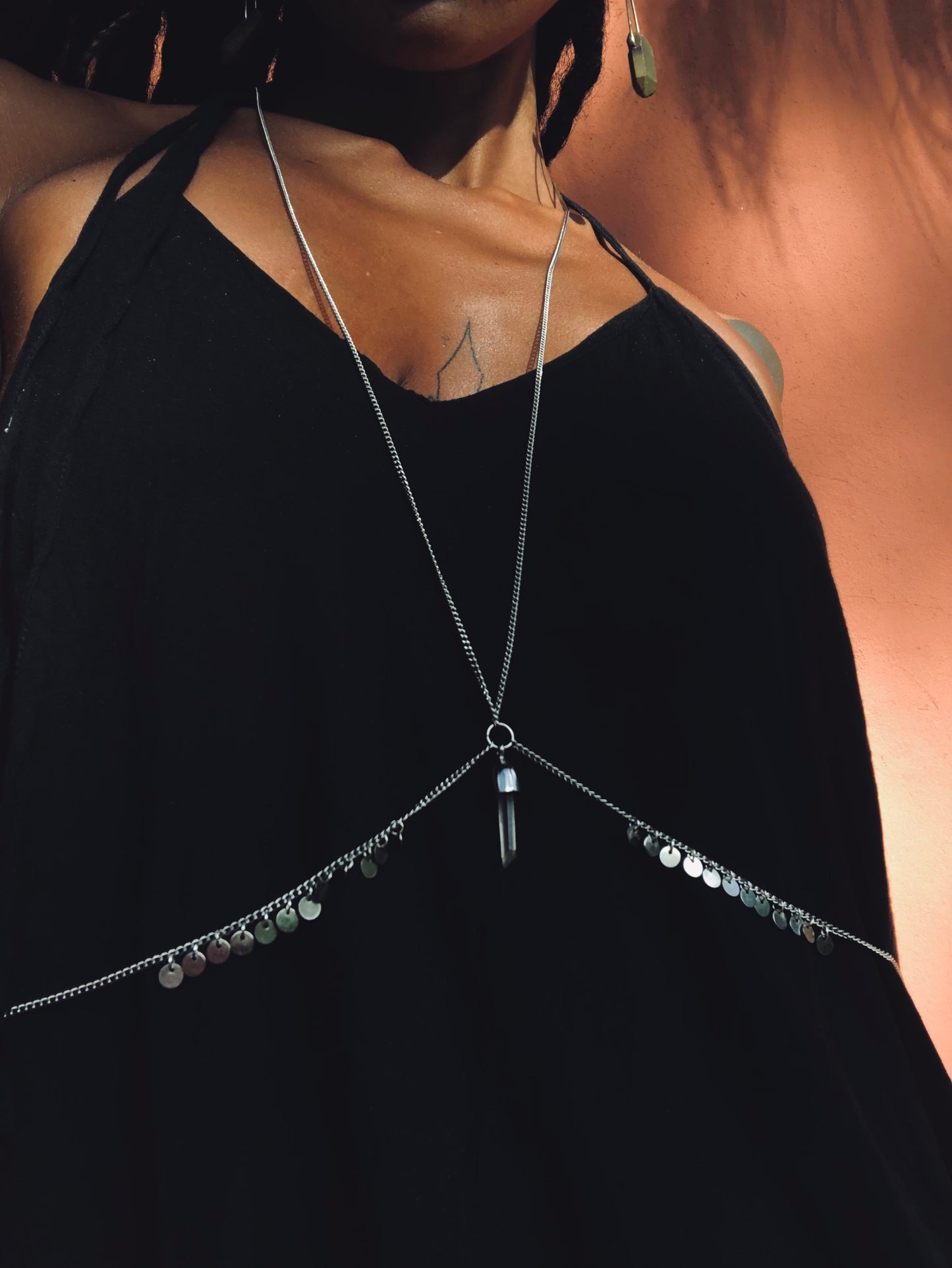 body chain - lunar cristal