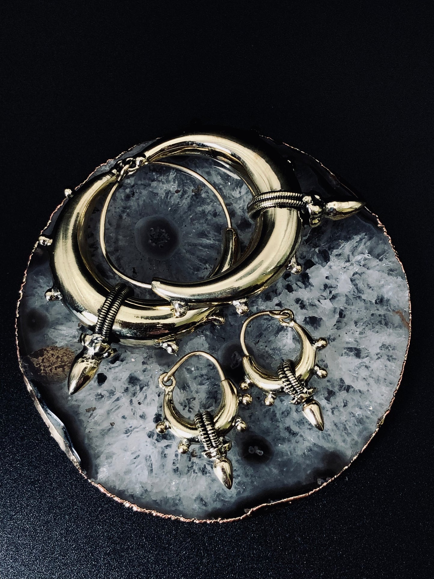 brinco Tejas ༒ brass