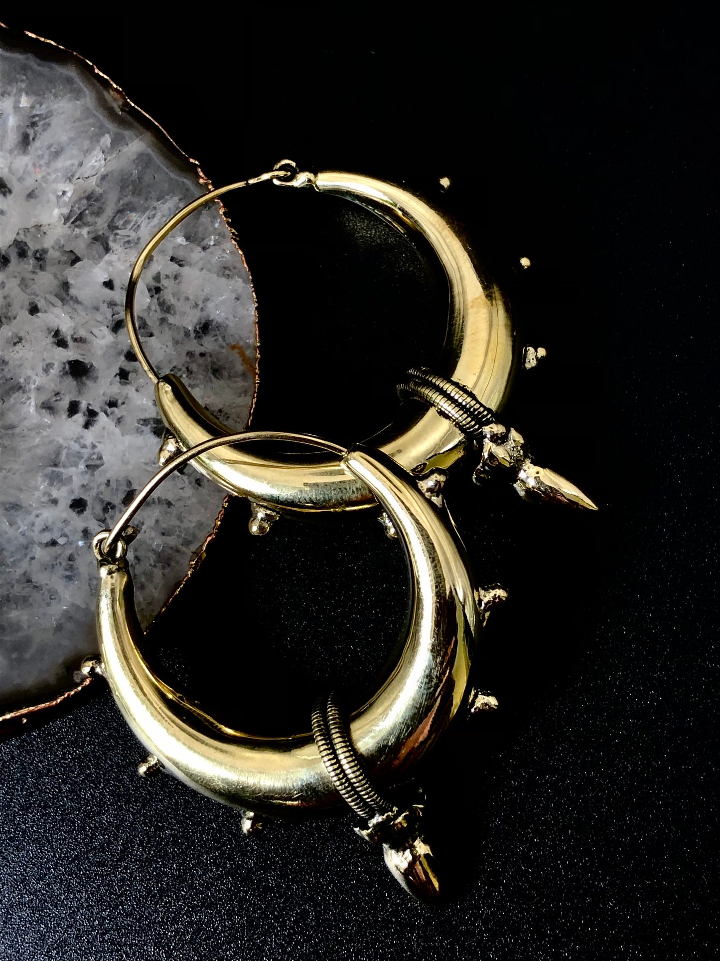 brinco Tejas ༒ brass