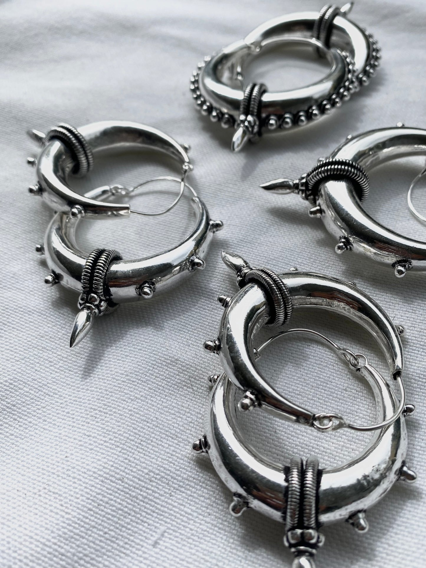brinco Tejas ༒ silver