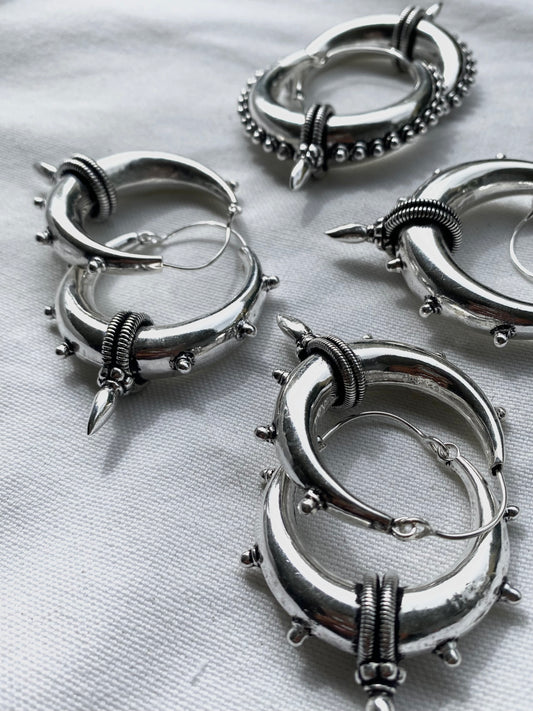 brinco Tejas ༒ silver